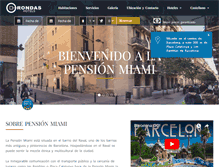 Tablet Screenshot of pensionmiamibarcelona.com